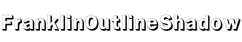 FranklinOutlineShadow font preview