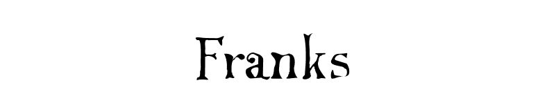 Franks font preview