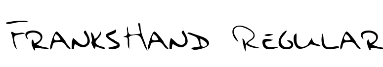 FranksHand Regular font preview