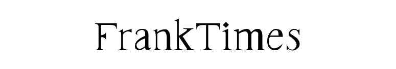 FrankTimes font preview