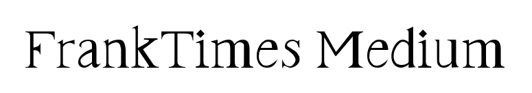 FrankTimes Medium font preview