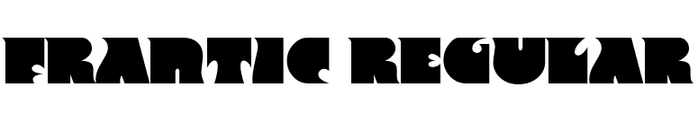Frantic Regular font preview