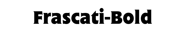 Frascati-Bold font preview
