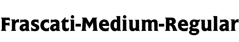 Frascati-Medium-Regular font preview