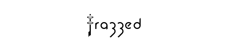 Frazzed font preview
