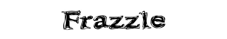 Frazzle font preview