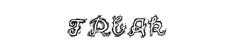 freak font preview