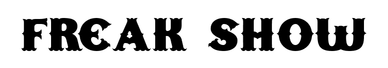 Freak Show font preview