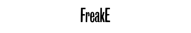 FreakE font preview