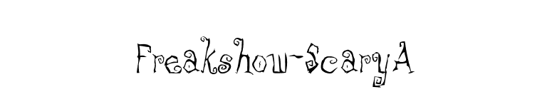Freakshow-ScaryA font preview