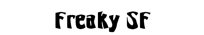 Freaky SF font preview