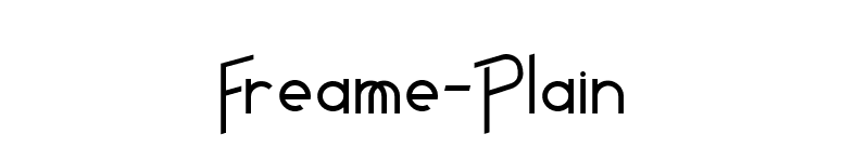Freame-Plain font preview
