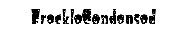 FreckleCondensed font preview