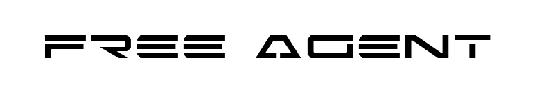 Free Agent font preview