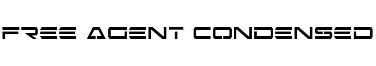 Free Agent Condensed font preview