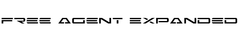 Free Agent Expanded font preview