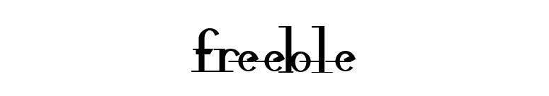 freeble font preview