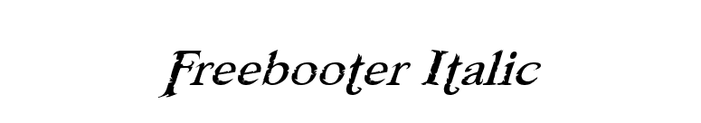Freebooter Italic font preview