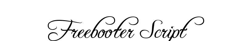 Freebooter Script font preview