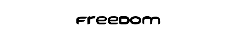 FREEDOM font preview