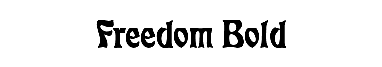 Freedom Bold font preview