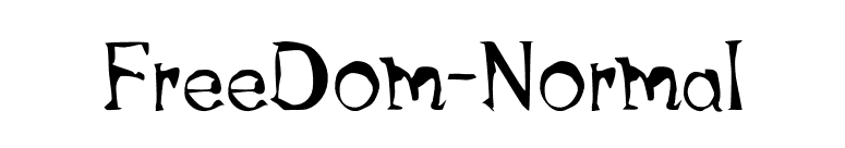 FreeDom-Normal font preview