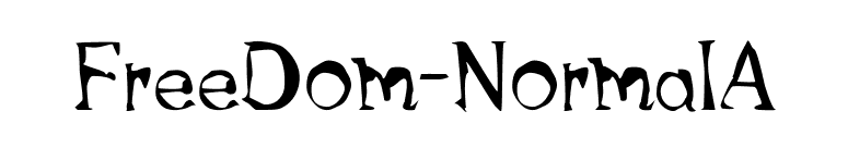 FreeDom-NormalA font preview