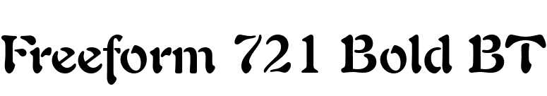 Freeform 721 Bold BT font preview