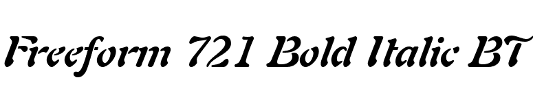 Freeform 721 Bold Italic BT font preview