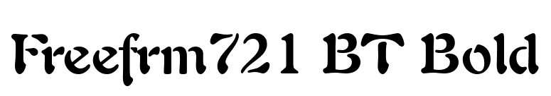 Freefrm721 BT Bold font preview
