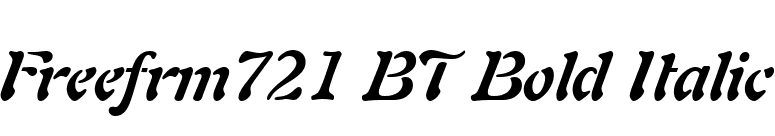 Freefrm721 BT Bold Italic font preview