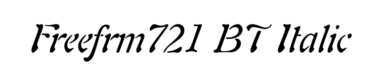 Freefrm721 BT Italic font preview