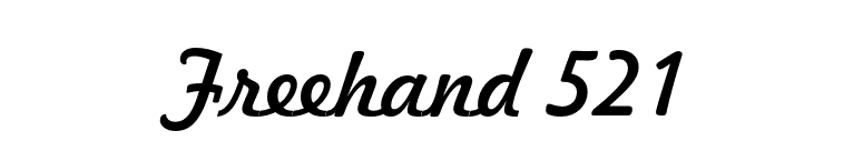 Freehand 521 font preview