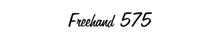 Freehand 575 font preview