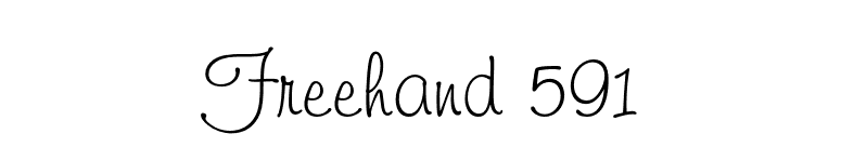 Freehand 591 font preview