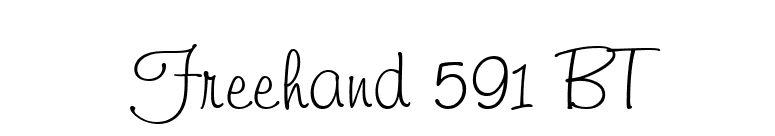 Freehand 591 BT font preview