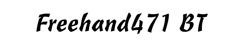Freehand471 BT font preview