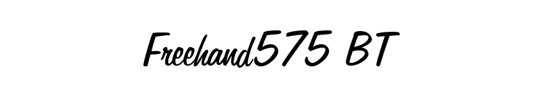 Freehand575 BT font preview