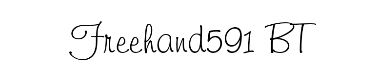 Freehand591 BT font preview