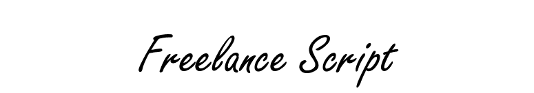 Freelance Script font preview