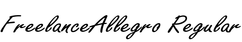 FreelanceAllegro Regular font preview