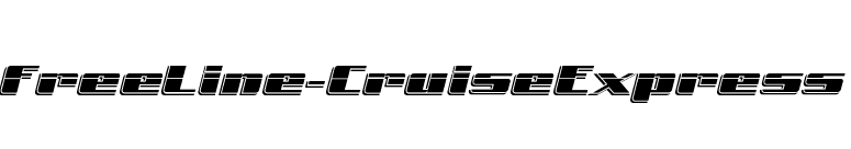 FreeLine-CruiseExpress font preview
