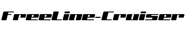 FreeLine-Cruiser font preview