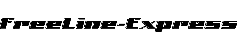 FreeLine-Express font preview