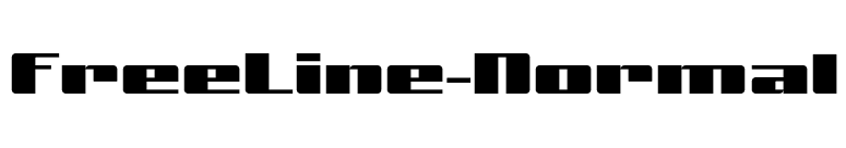 FreeLine-Normal font preview