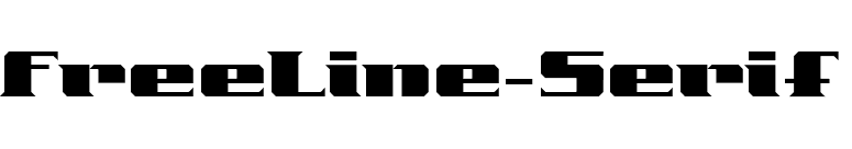 FreeLine-Serif font preview