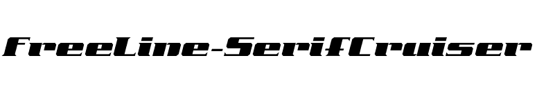 FreeLine-SerifCruiser font preview