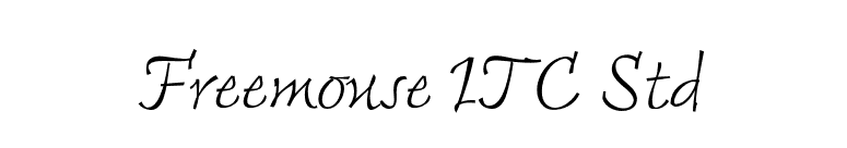 Freemouse ITC Std font preview