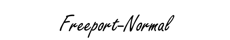 Freeport-Normal font preview