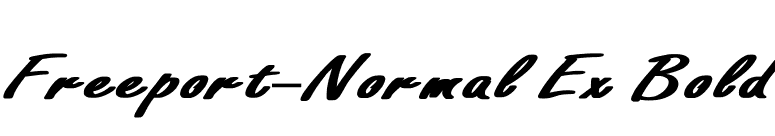 Freeport-Normal Ex Bold font preview